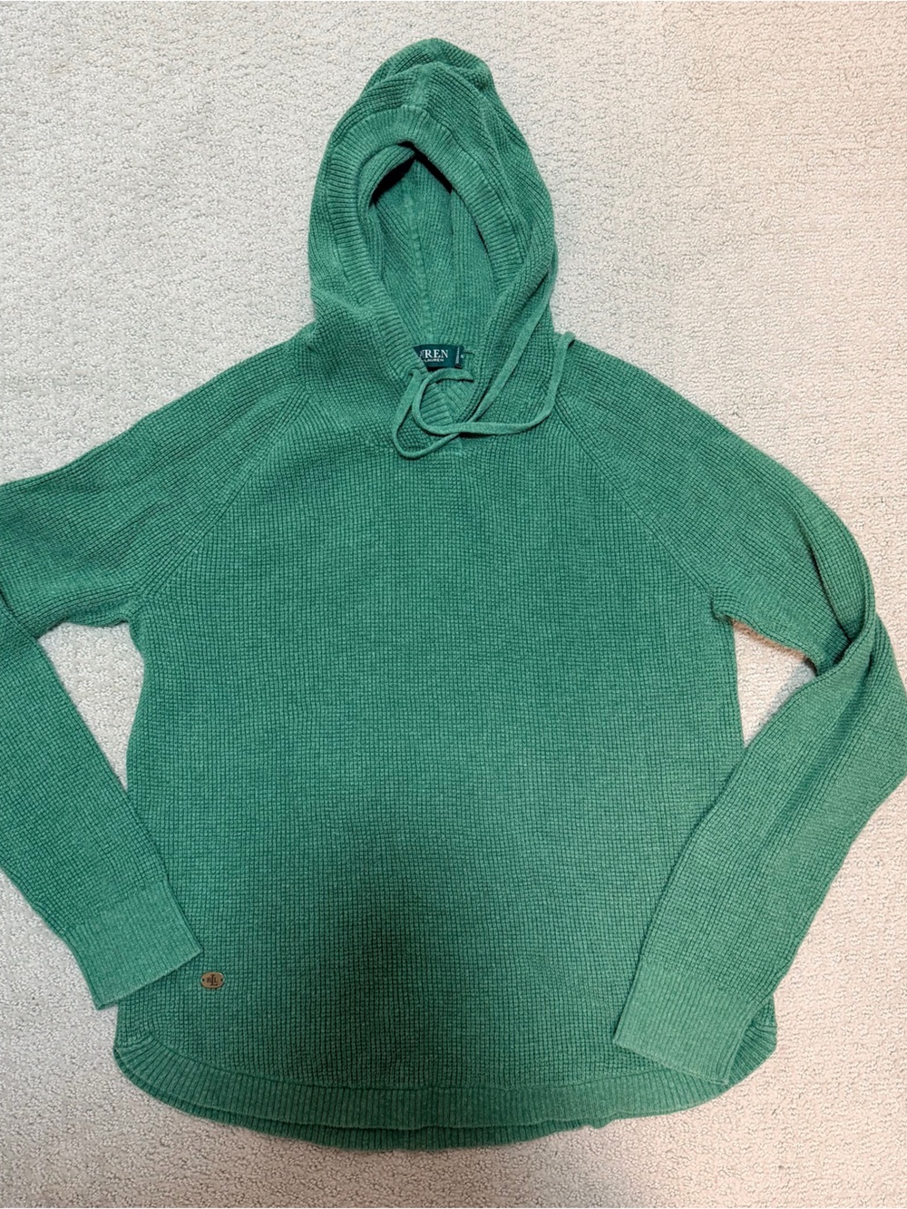 Ralph Lauren Green Hooded Pullover size M